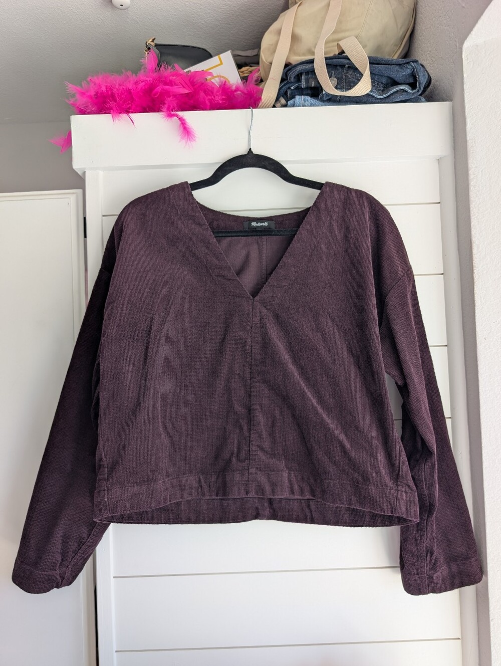 Madewell Purple Smock Top